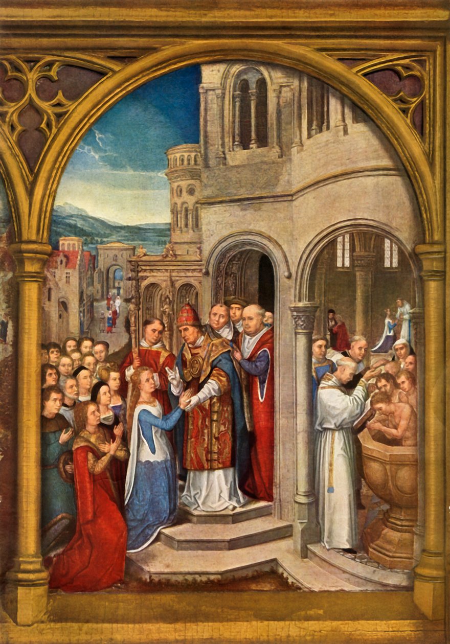 Saapuminen Roomaan, 1489. tekijältä Hans Memling