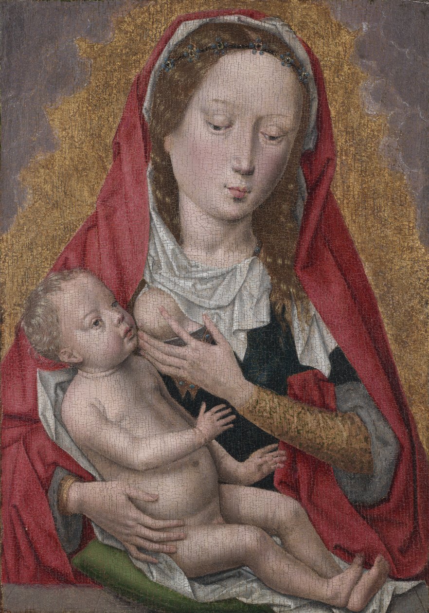 Neitsyt ja lapsi, n. 1470-1480. tekijältä Hans Memling