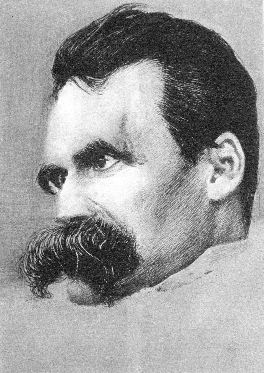 Friedrich Wilhelm Nietzsche, saksalainen filosofi ja kirjailija tekijältä Hans Olde