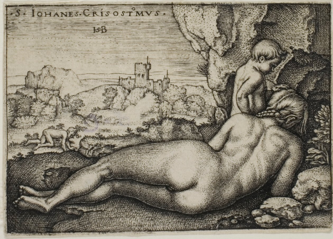 Pyhän Johannes Chrysostomuksen katumus tekijältä Hans Sebald Beham