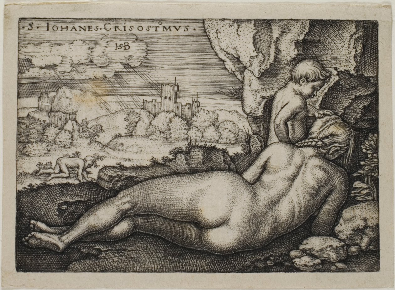 Pyhän Johannes Krysostomoksen katumus tekijältä Hans Sebald Beham