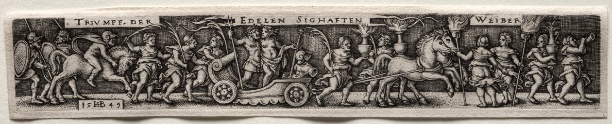 Naisten voitto, 1549. tekijältä Hans Sebald Beham