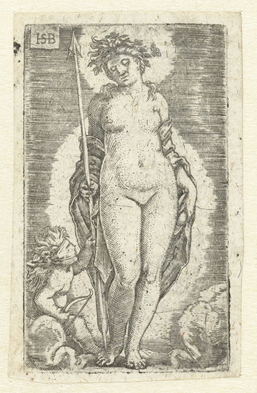 Venus Cupidossa tekijältä Hans Sebald Beham