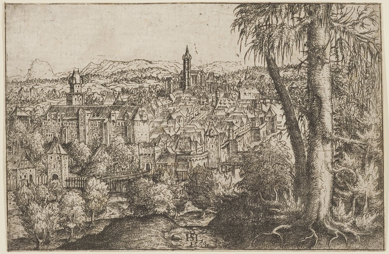 Ansicht von Steyr an der Enns tekijältä Hans Sebald Lautensack