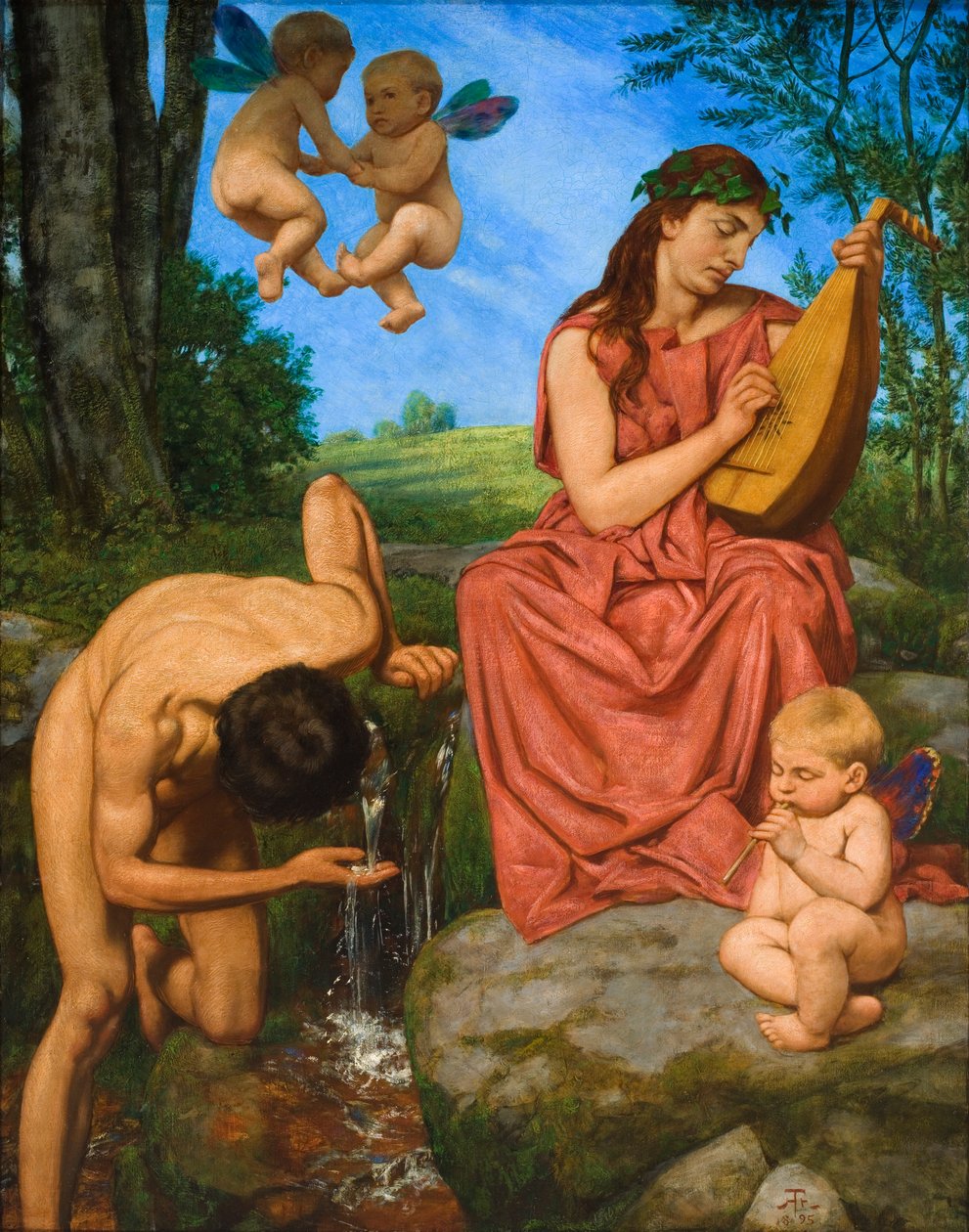 Kevät, 1895 tekijältä Hans Thoma