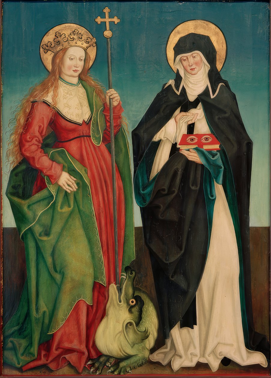 Pyhät Margaret ja Ottilia tekijältä Hans und Jakob Strüb