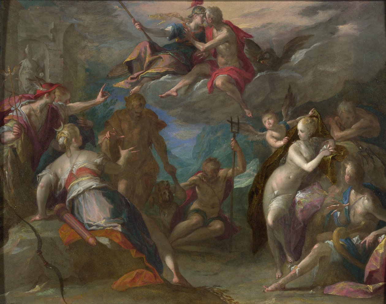 The Amazement of the Gods, 1590-luku tekijältä Hans von Aachen