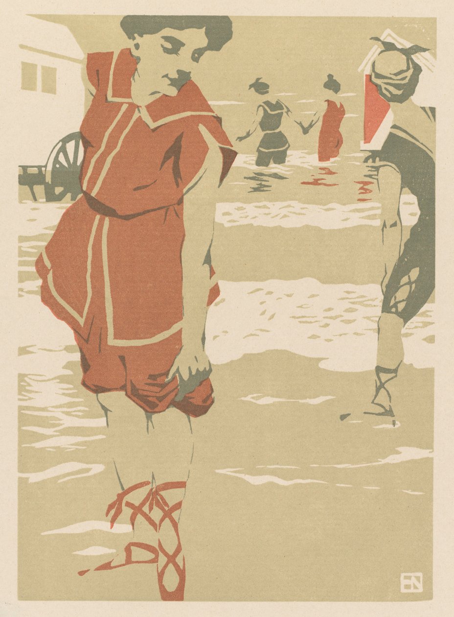 Uimarit, c. 1900. tekijältä Hans von Newmann