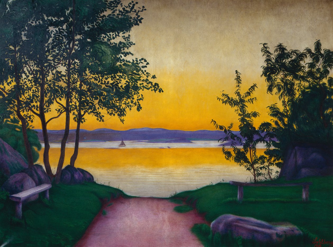 Iltatunnelmaa, Viksfjorden tekijältä Harald Oscar Sohlberg