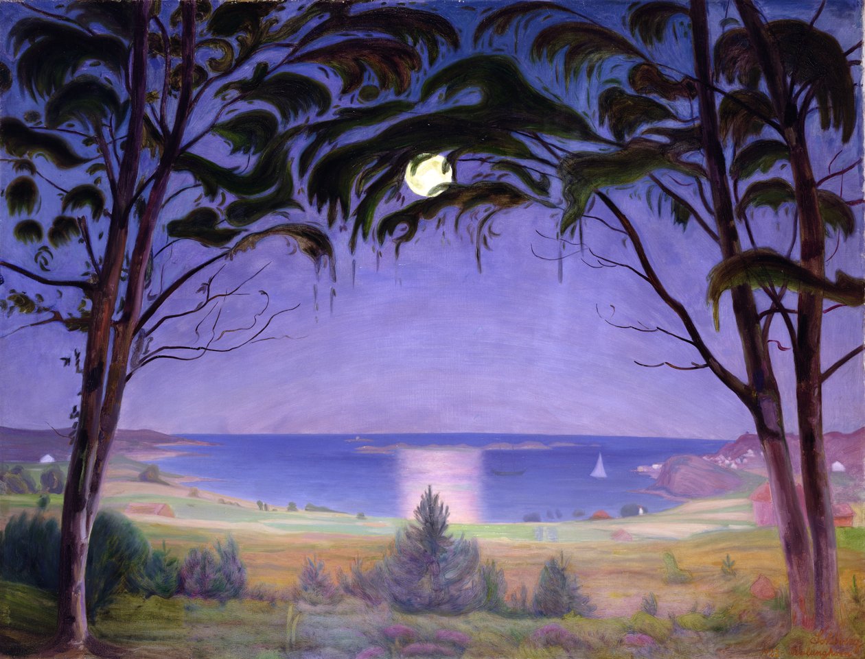Moonlight, Nevlunghavn tekijältä Harald Oscar Sohlberg