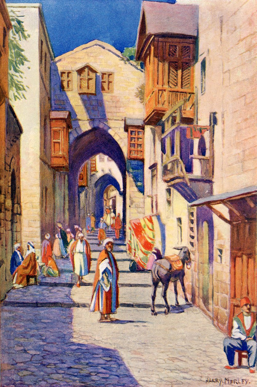 Katu Jerusalemissa, noin 1910 tekijältä Harry Morley