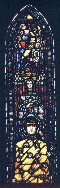 Onneton Juudas (lasimaalaus) tekijältä Harry Clarke