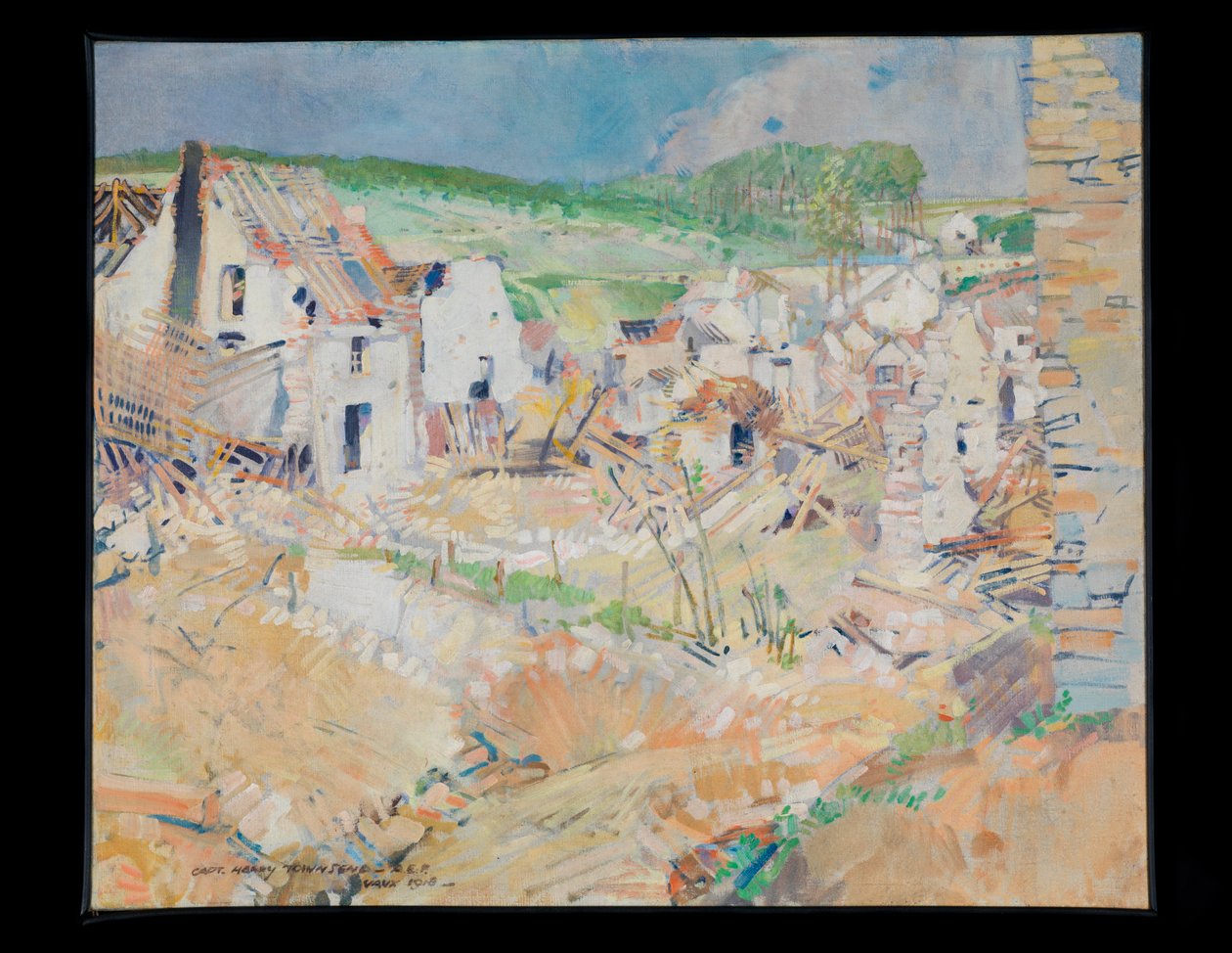 Vaux, noin 1918 (öljy) tekijältä Harry Everett Townsend