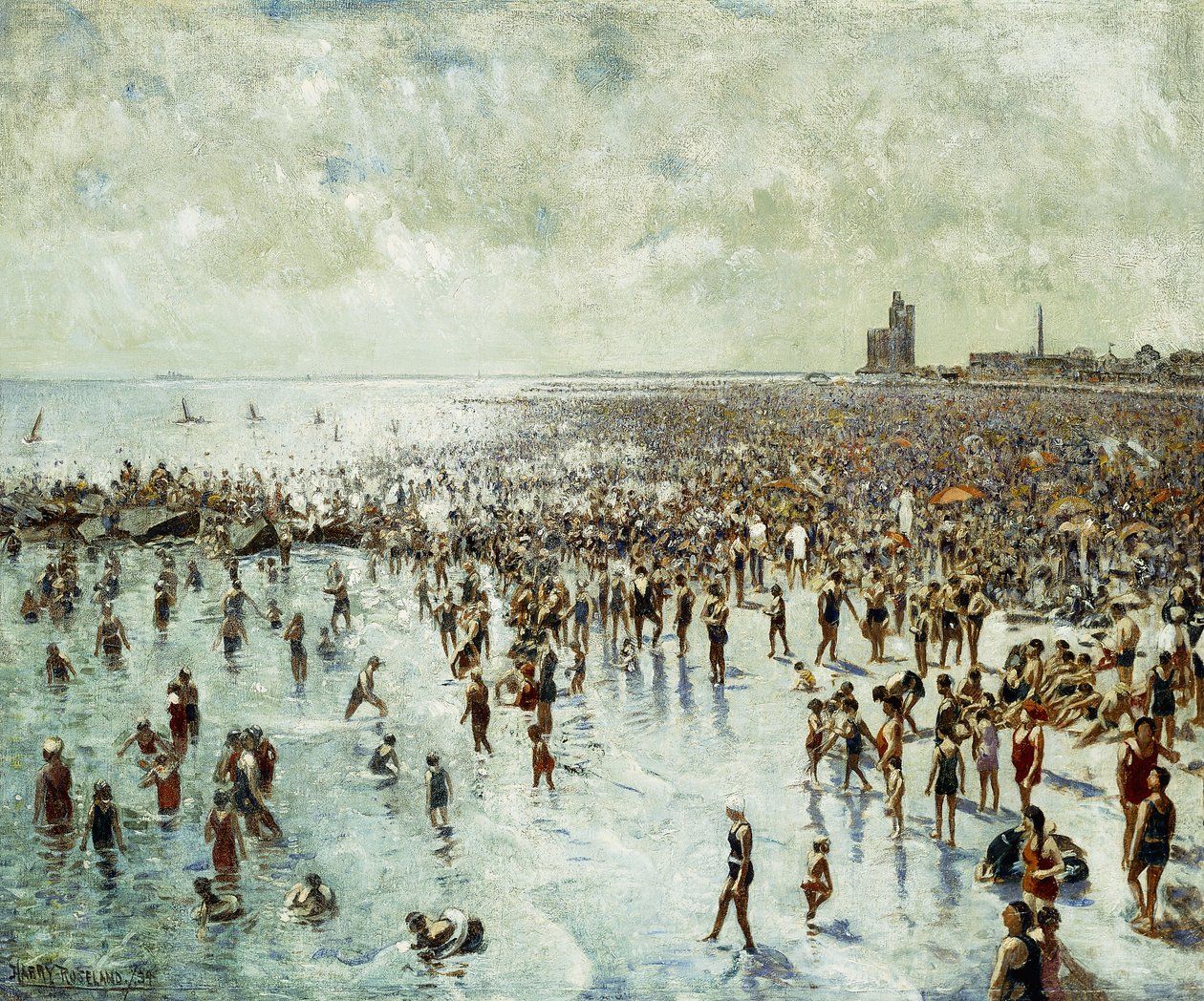 Kesäiltapäivä Coney Islandilla tekijältä Harry Herman Roseland