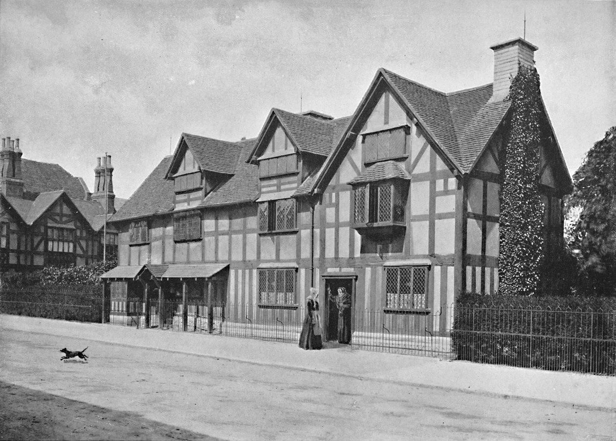 Shakespearen talo, Stratford-On-Avon, 1896 tekijältä Harvey Barton
