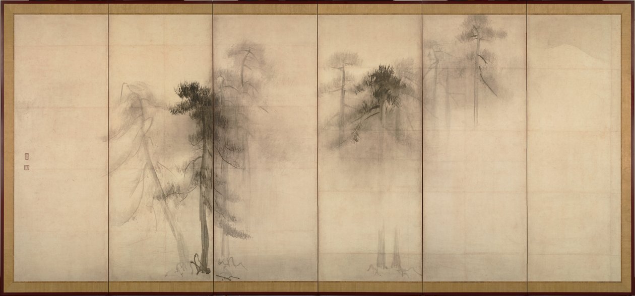 松林 図 ・ 左 隻 tekijältä Hasegawa Tohaku