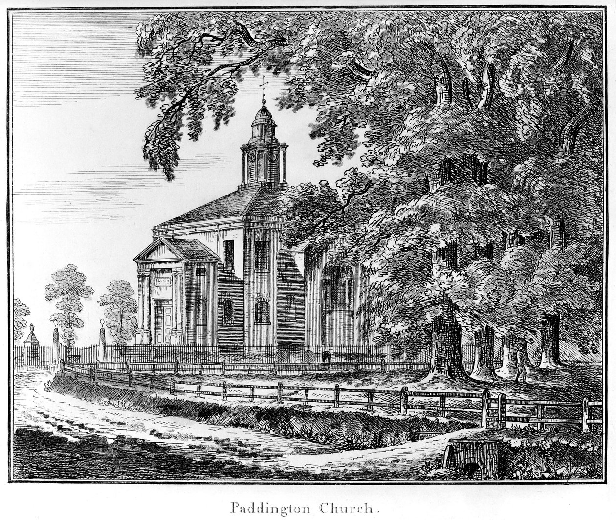 Paddingtonin kirkko, 1795 tekijältä Haynes King