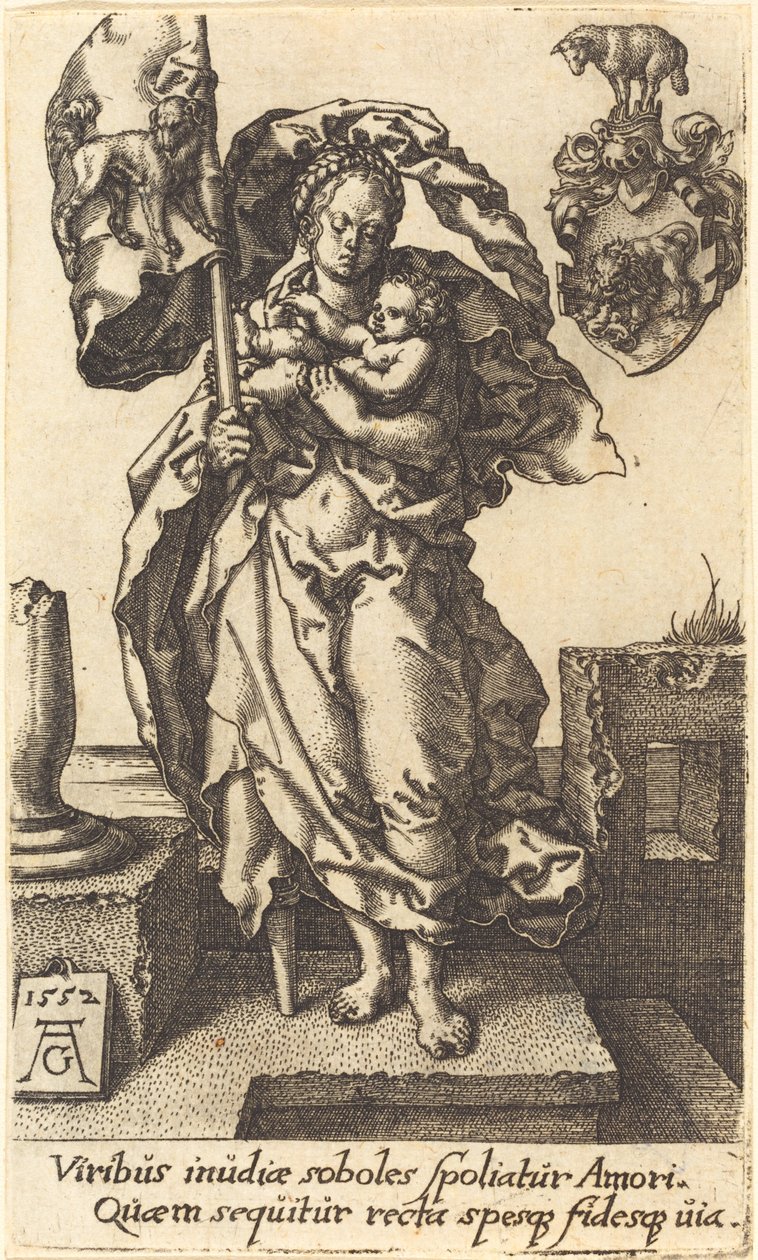Myötätunto, 1552. tekijältä Heinrich Aldegrever