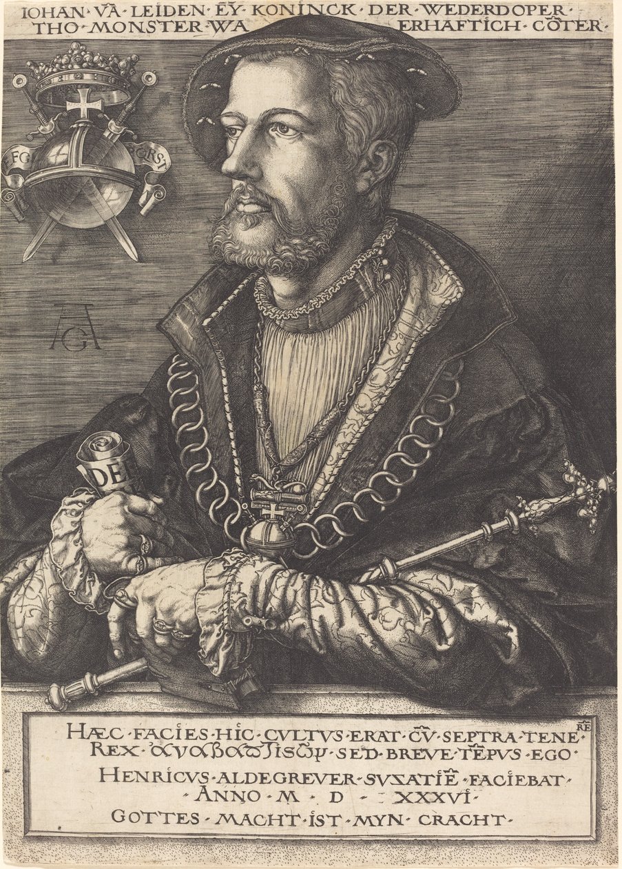 Jan van Leyden tekijältä Heinrich Aldegrever