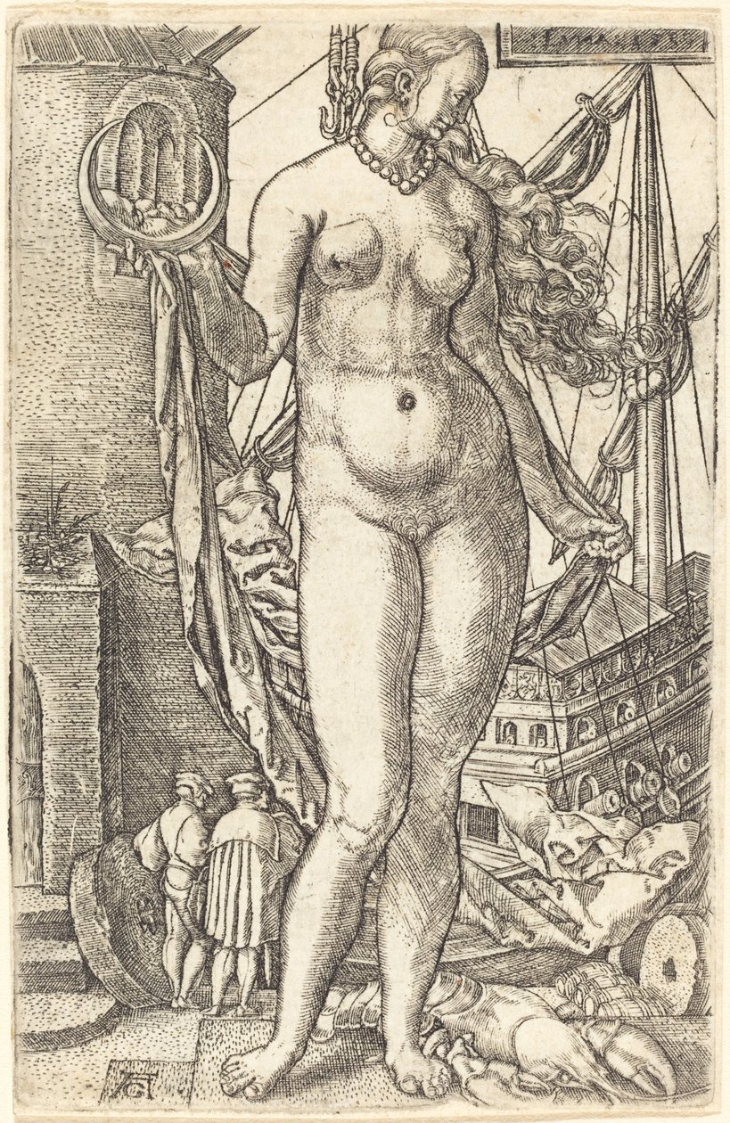 Luna, 1533. tekijältä Heinrich Aldegrever
