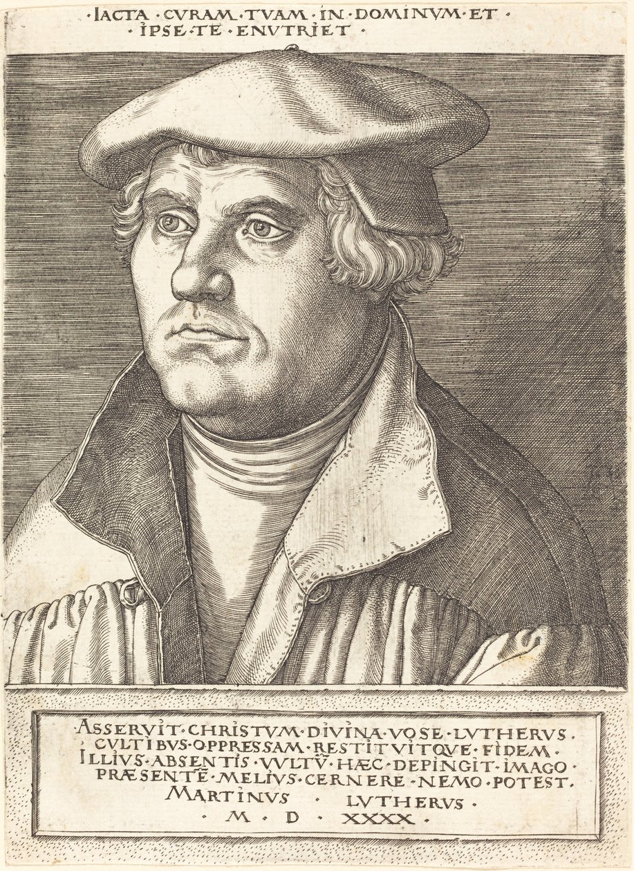 Martti Luther. tekijältä Heinrich Aldegrever