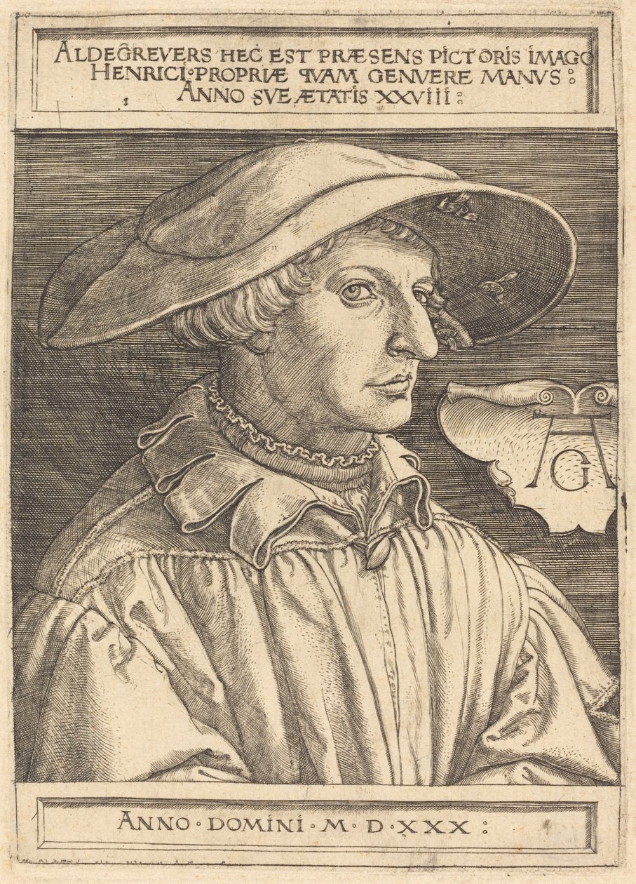 Omakuva tekijältä Heinrich Aldegrever