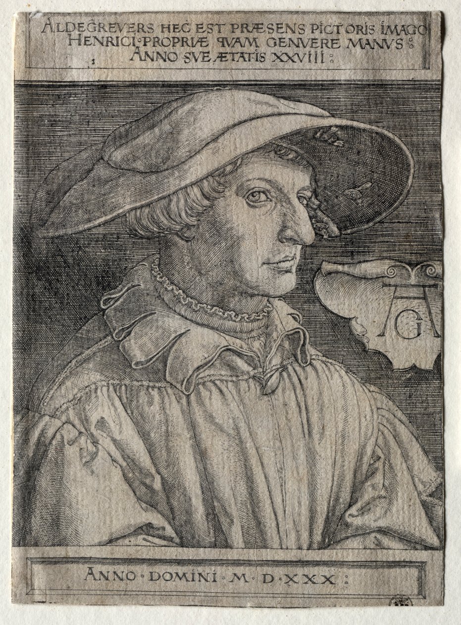 Omakuva, 1530. tekijältä Heinrich Aldegrever
