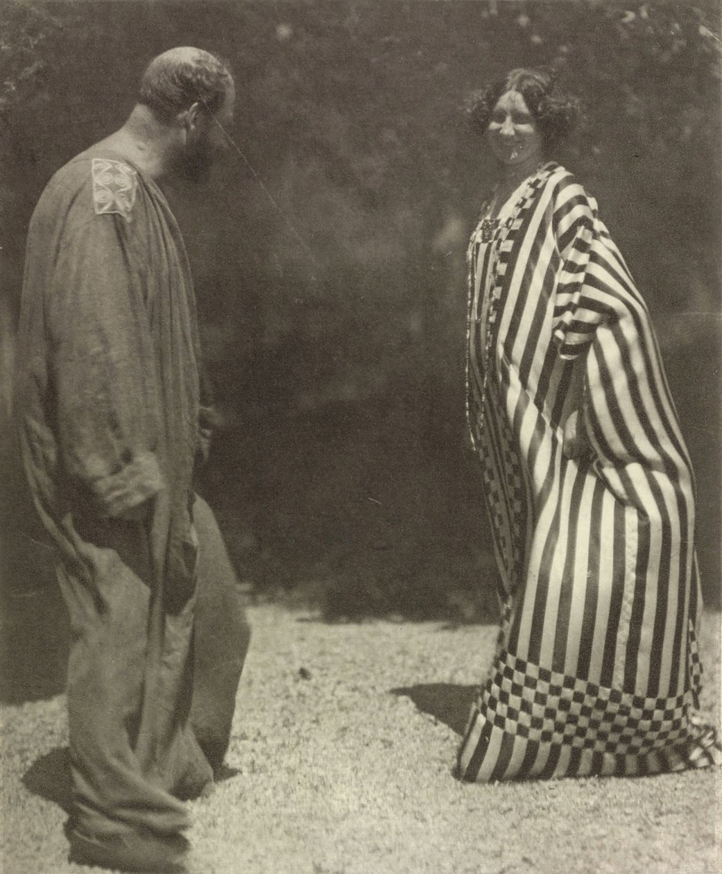 Gustav Klimt ja Emilie Flöge, n. 1909. tekijältä Heinrich Böhler