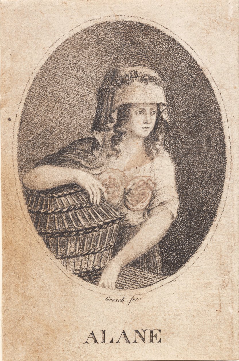 "Alane", nainen korilla tekijältä Heinrich Grosch