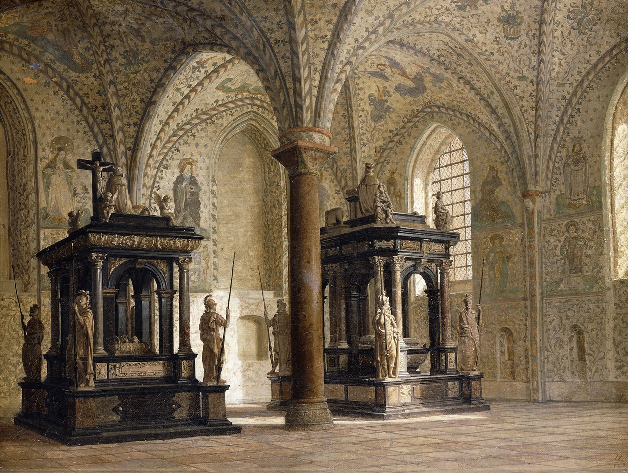 Roskilden katedraali, Tanska, 1874 tekijältä Heinrich Hansen