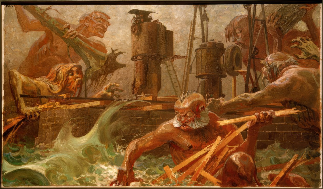 Die Elemente hassen tekijältä Heinrich Kley