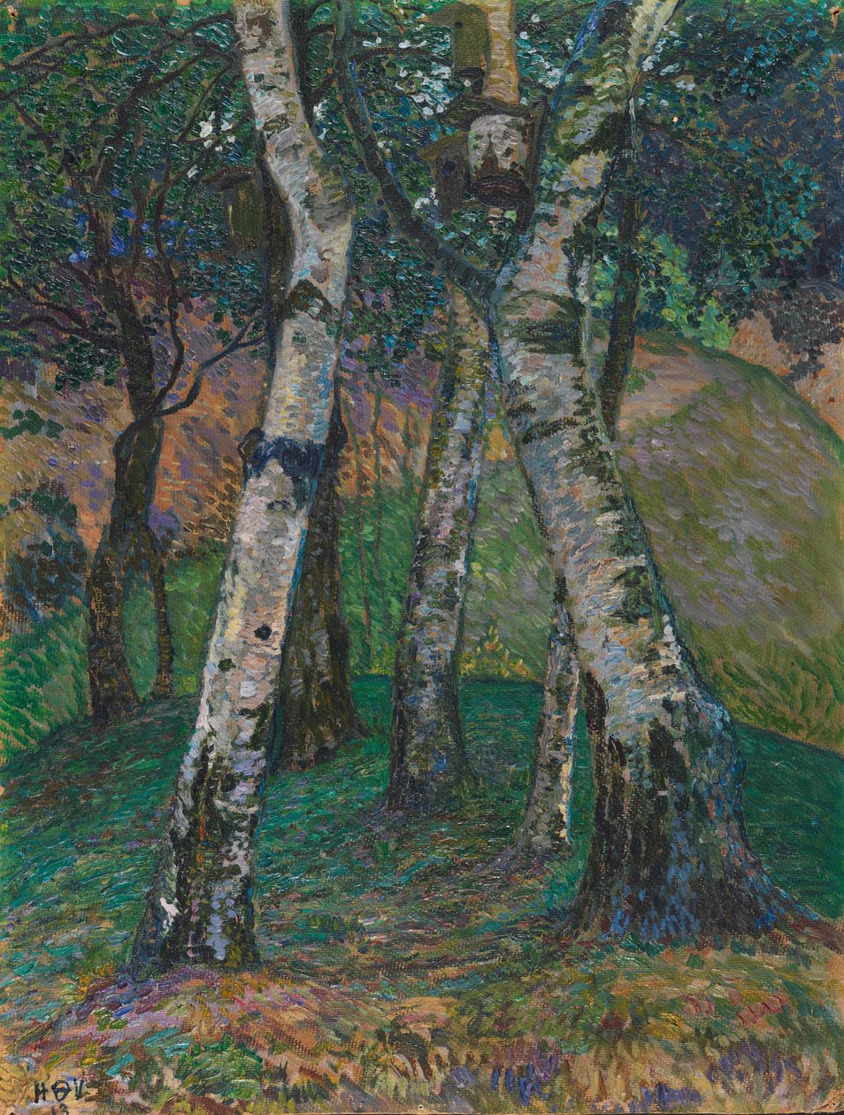 Koivut Barkenhoffissa, 1913. tekijältä Heinrich Vogeler