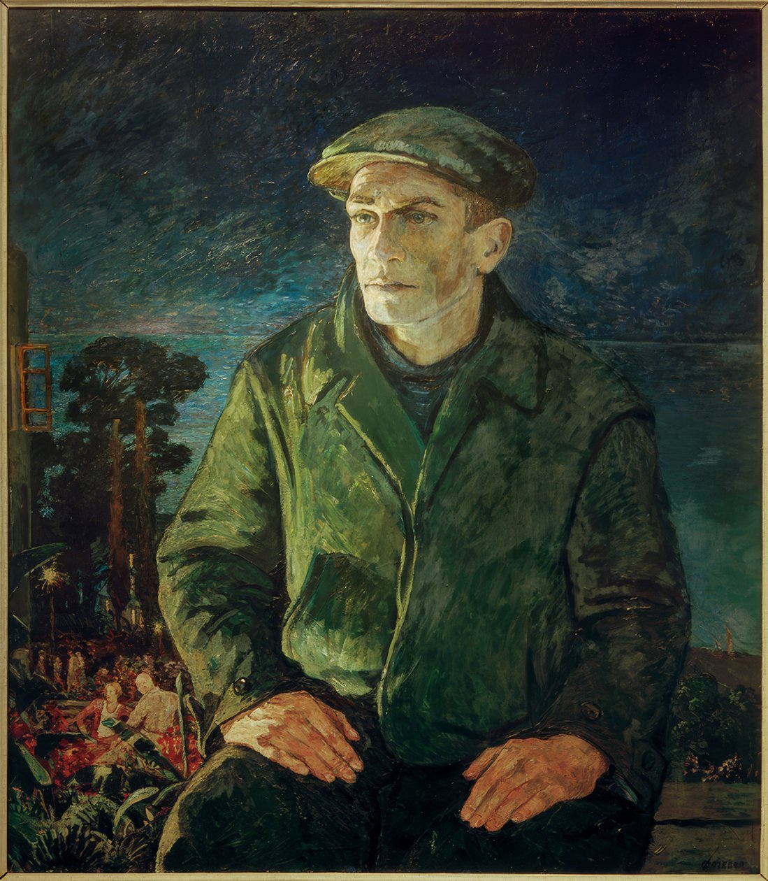 Saksalainen Stakhanov-työntekijä toipilaskodissa Sotšissa tekijältä Heinrich Vogeler