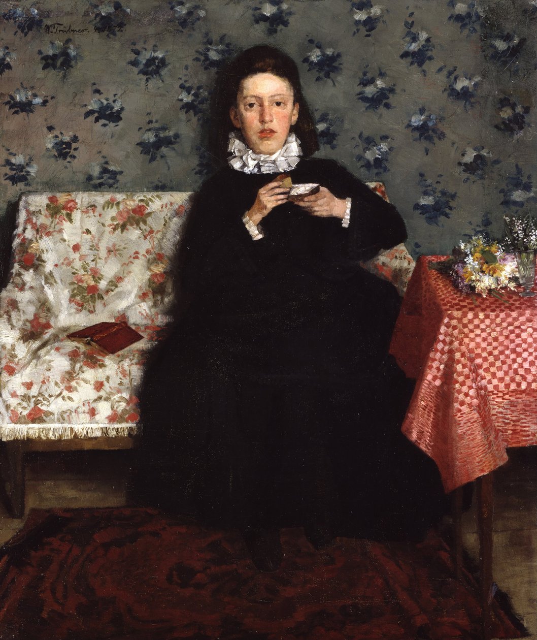 Sohvalla, 1872 tekijältä Heinrich Wilhelm Trübner