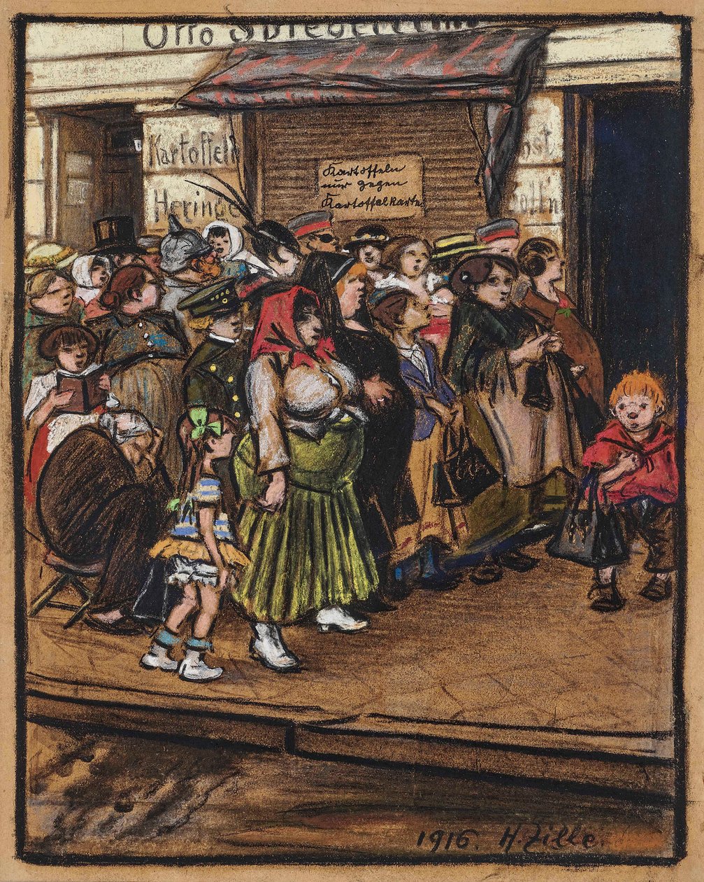 Perunajono, 1916. tekijältä Heinrich Zille