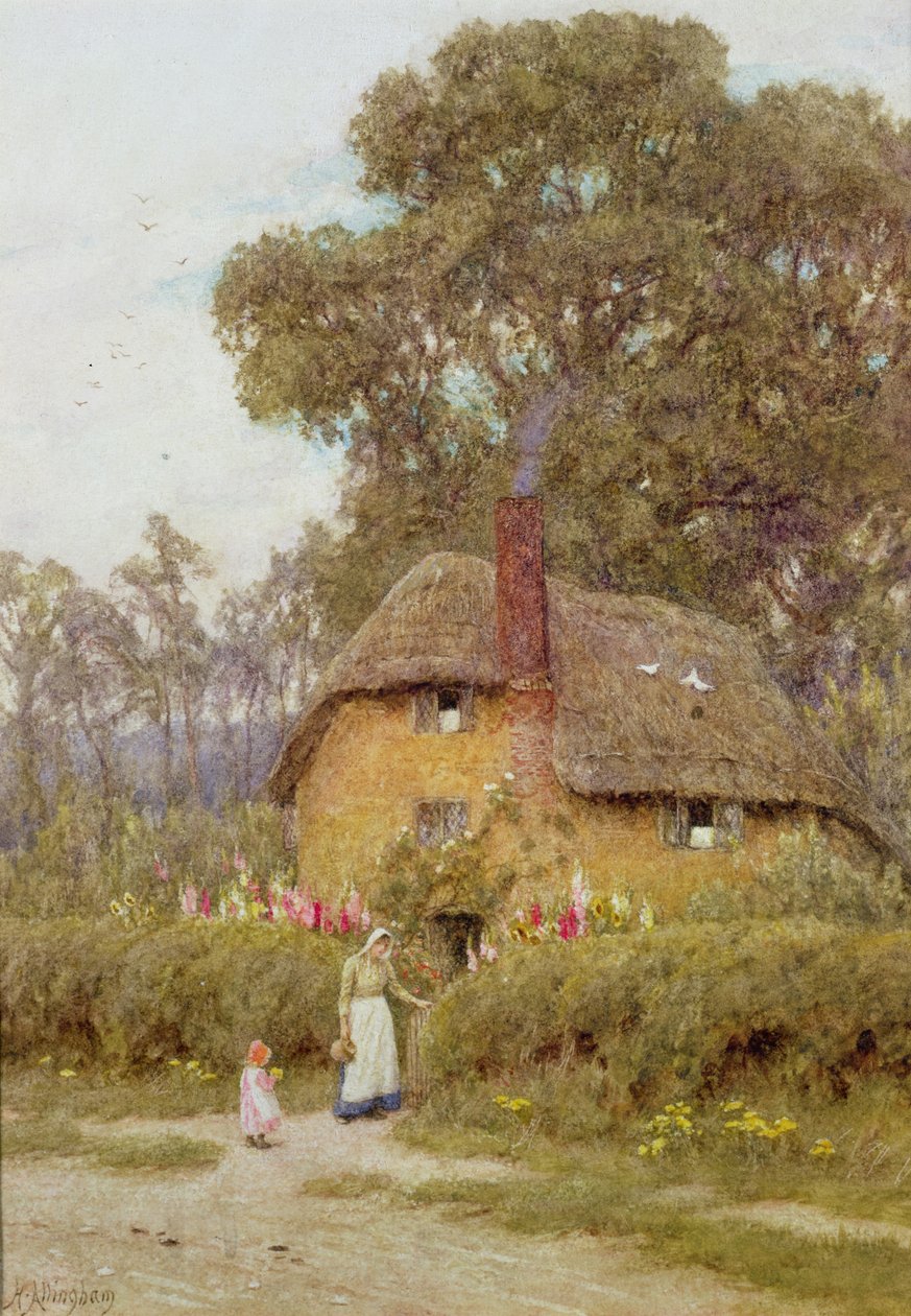Wiltshiren puutarha tekijältä Helen Allingham