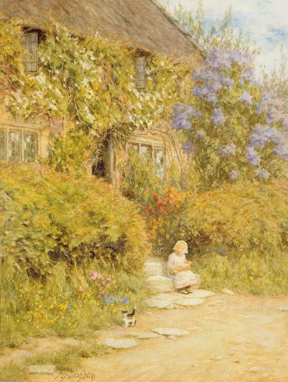 Mökki lähellä Crewkerneä tekijältä Helen Allingham
