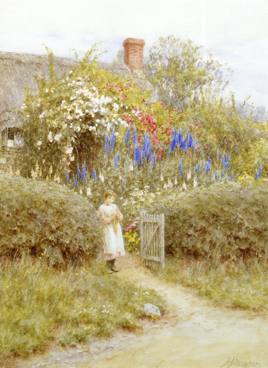 Mökin portti tekijältä Helen Allingham