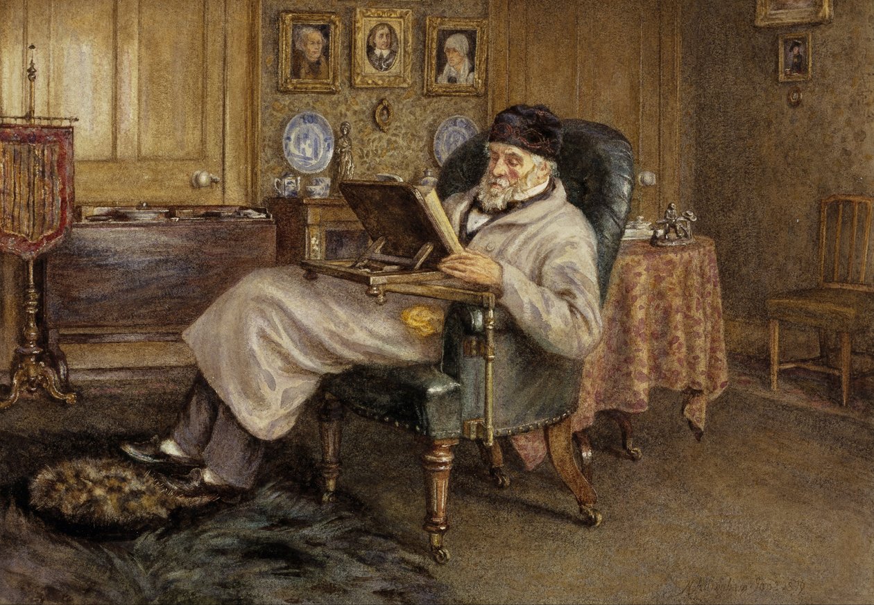 Thomas Carlyle, 1795 - 1881. Historioitsija ja esseisti tekijältä Helen Allingham