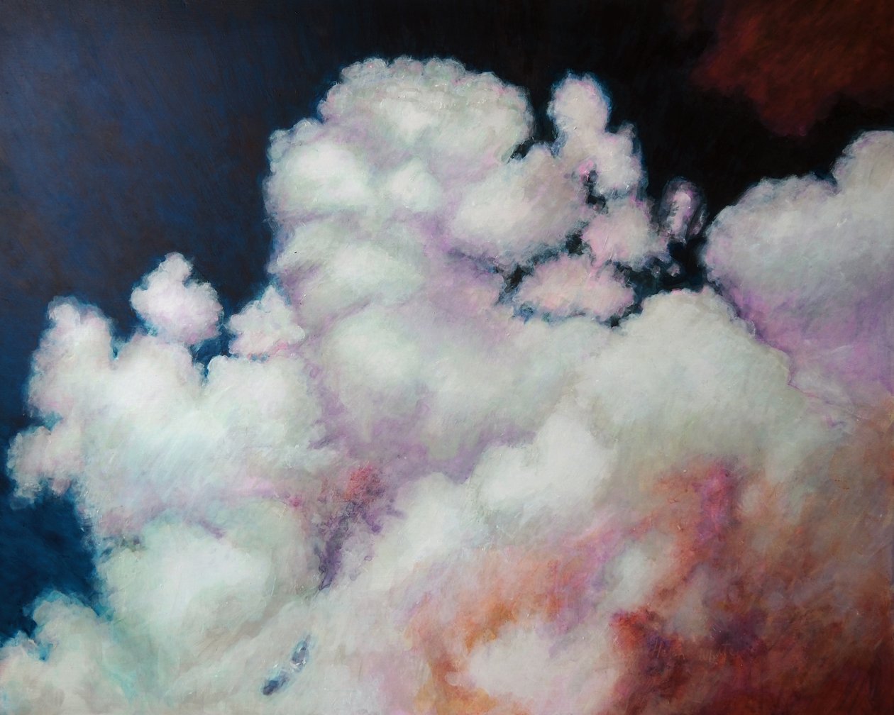 Cumulus, 2021 (akryyli aluksella) tekijältä Helen White