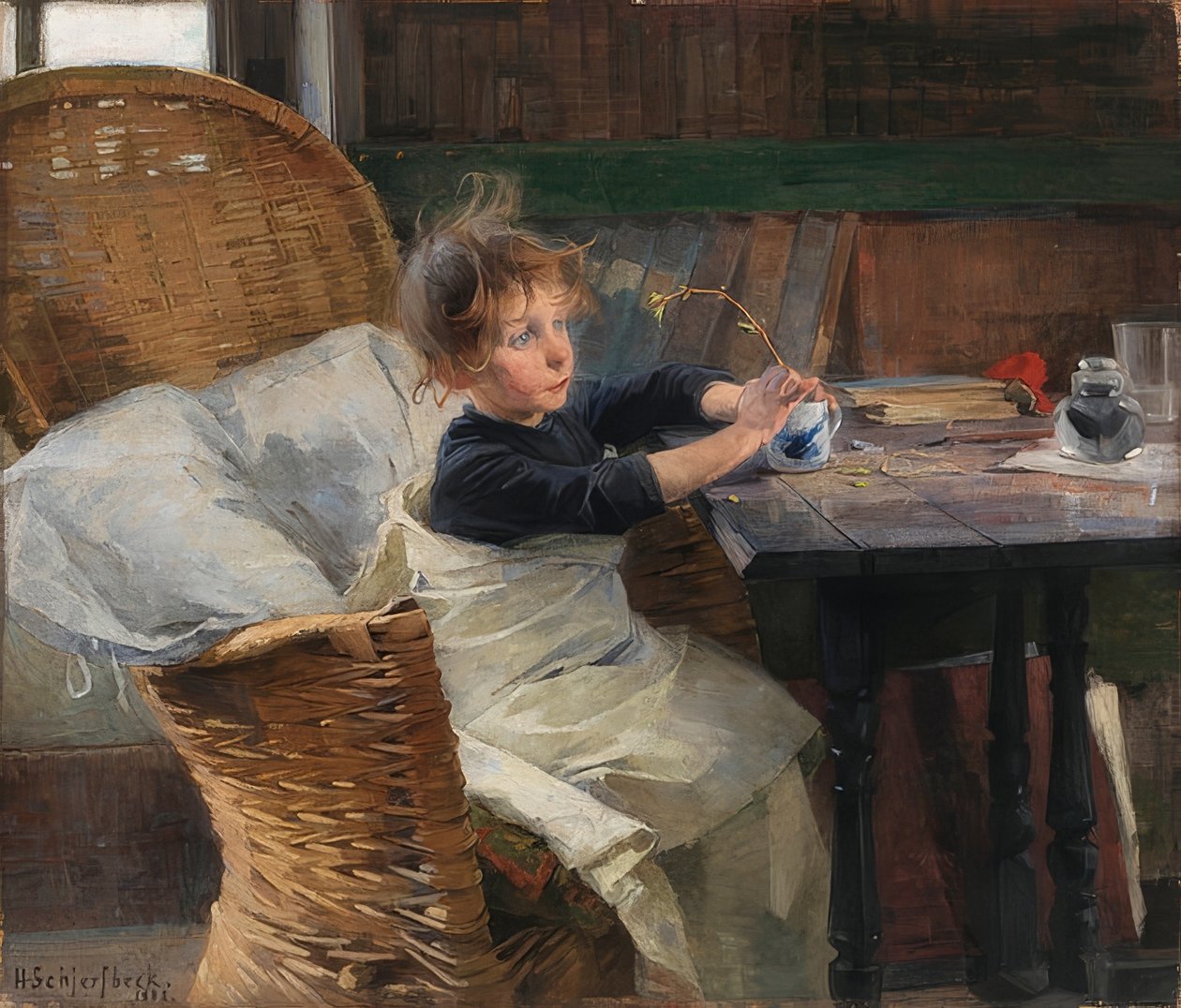 The Healing. 1888 tekijältä Helene Schjerfbeck