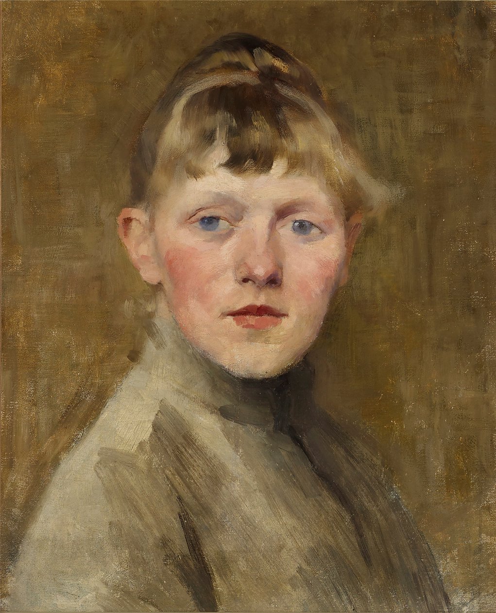 Omakuva, 1884-1885. tekijältä Helene Schjerfbeck