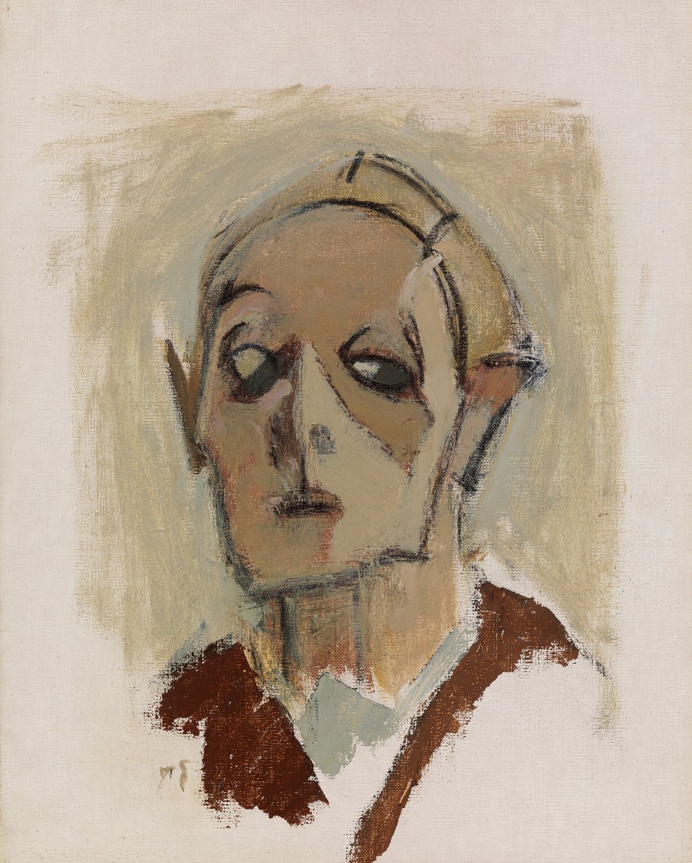 Omakuva, 1945. tekijältä Helene Schjerfbeck