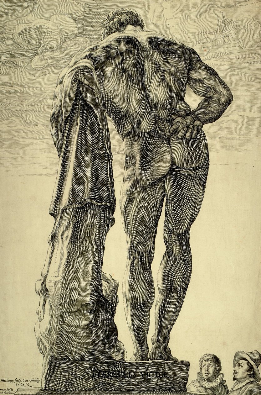 Farnese Hercules tekijältä Hendrik Goltzius