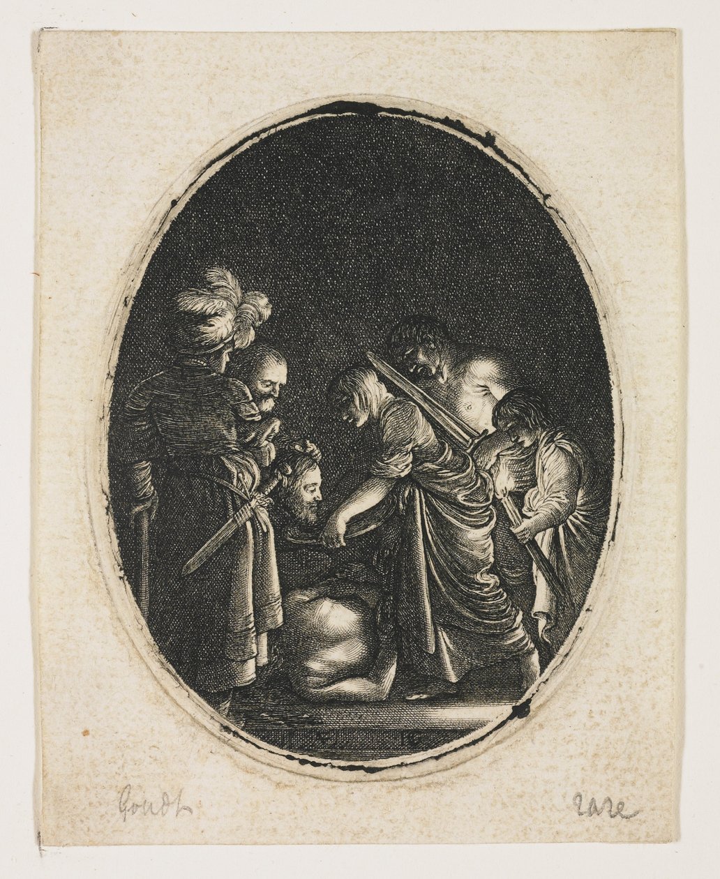 Salome mit dem Haupt Johannes des Täufers tekijältä Hendrik Goudt
