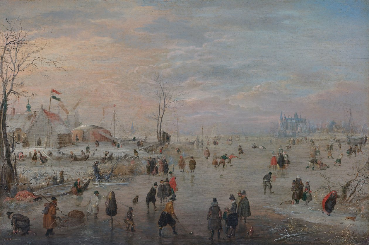Jäästä nauttiminen tekijältä Hendrick Avercamp