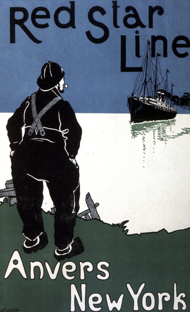 Anvers/New York, Red Star Line tekijältä Hendrick Cassiers