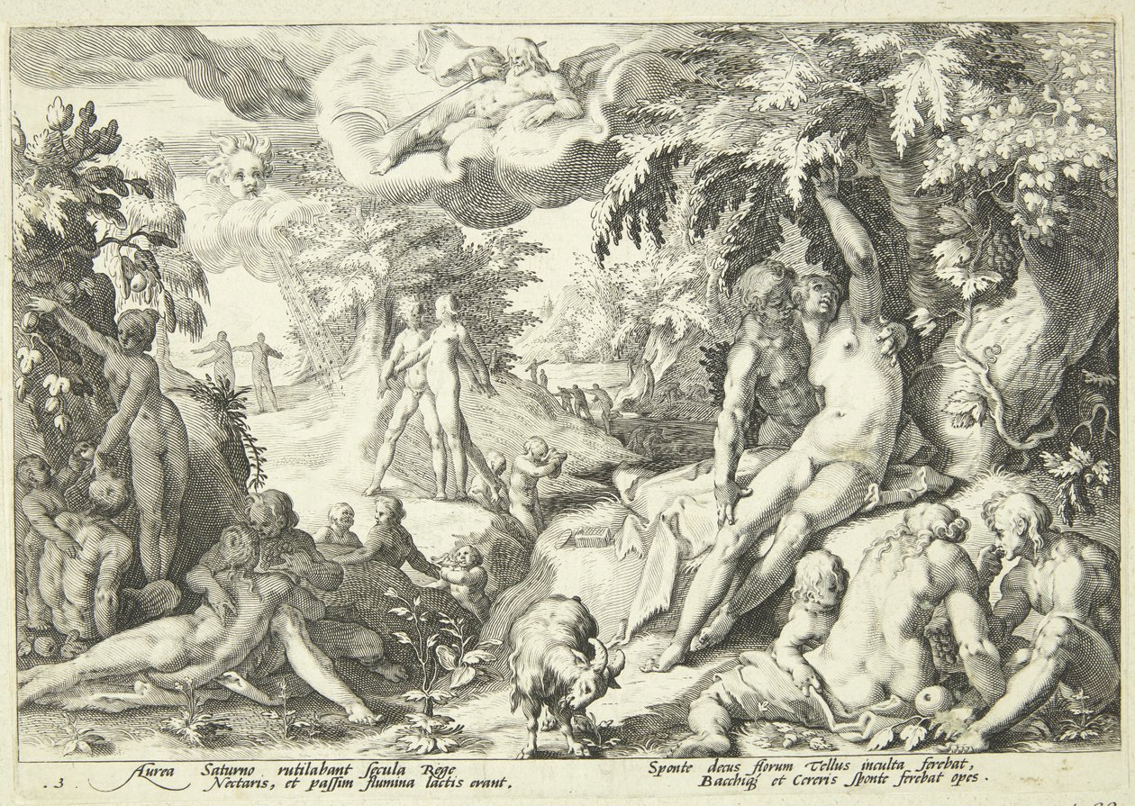 Kultainen ikä tekijältä Hendrick Goltzius