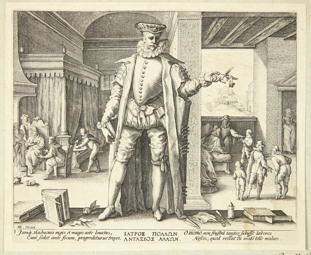 Lääkäri ihmisenä tekijältä Hendrick Goltzius
