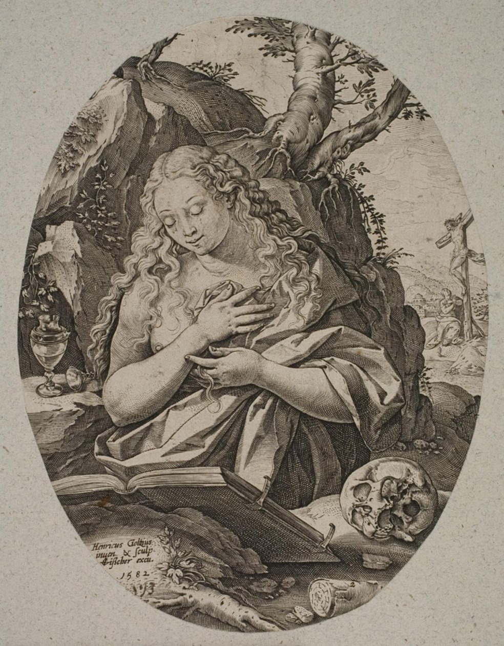 Maria Magdalena tekijältä Hendrick Goltzius